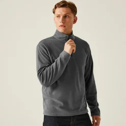 Men's Micro Lightweight Half Zip Fleece | Seal Grey
