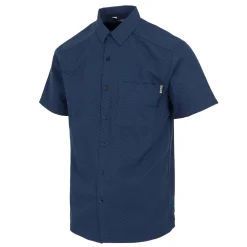 Men's Mindano IX Short Sleeve Shirt | Navy Triangle Print