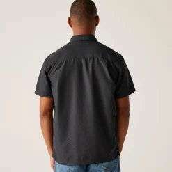 Men's Mindano IX Short Sleeve Shirt | Ash Triangle Print