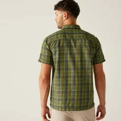 Men's Mindano IX Short Sleeve Shirt | Nephrite Green Ash Grenoble Green Check
