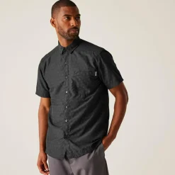 Men's Mindano IX Short Sleeve Shirt | Black Circle Print
