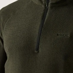 Men's Montes Lightweight Half Zip Fleece | Olive Green