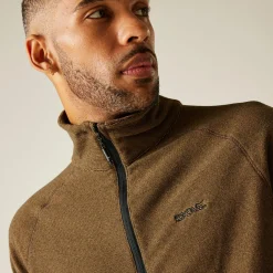 Men's Montes Lightweight Half Zip Fleece | Brown