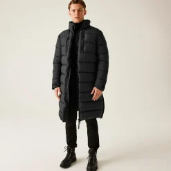 Men's Mottere Longline Padded Jacket | Black Black
