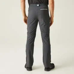 Men's Mountain Zip Off Walking Trousers | Seal Grey Black