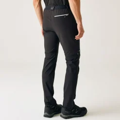 Men's Mountain Zip Off Walking Trousers | Black