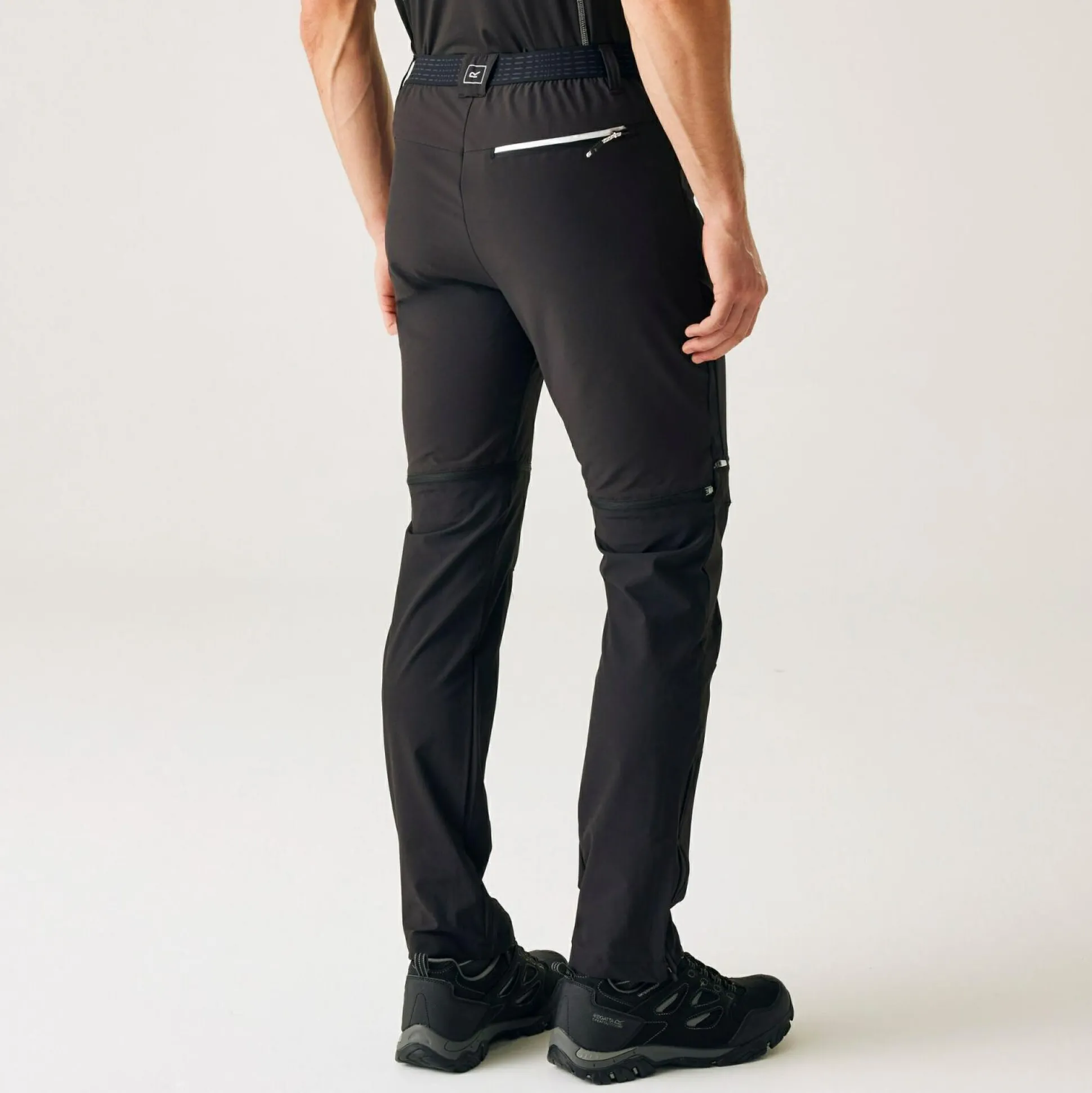 Men's Mountain Zip Off Walking Trousers | Black