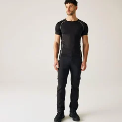 Men's Mountain Zip Off Walking Trousers | Black