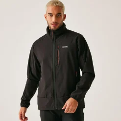 Men's Moutdale Softshell Jacket | Black Red Ochre