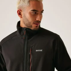 Men's Moutdale Softshell Jacket | Black Red Ochre