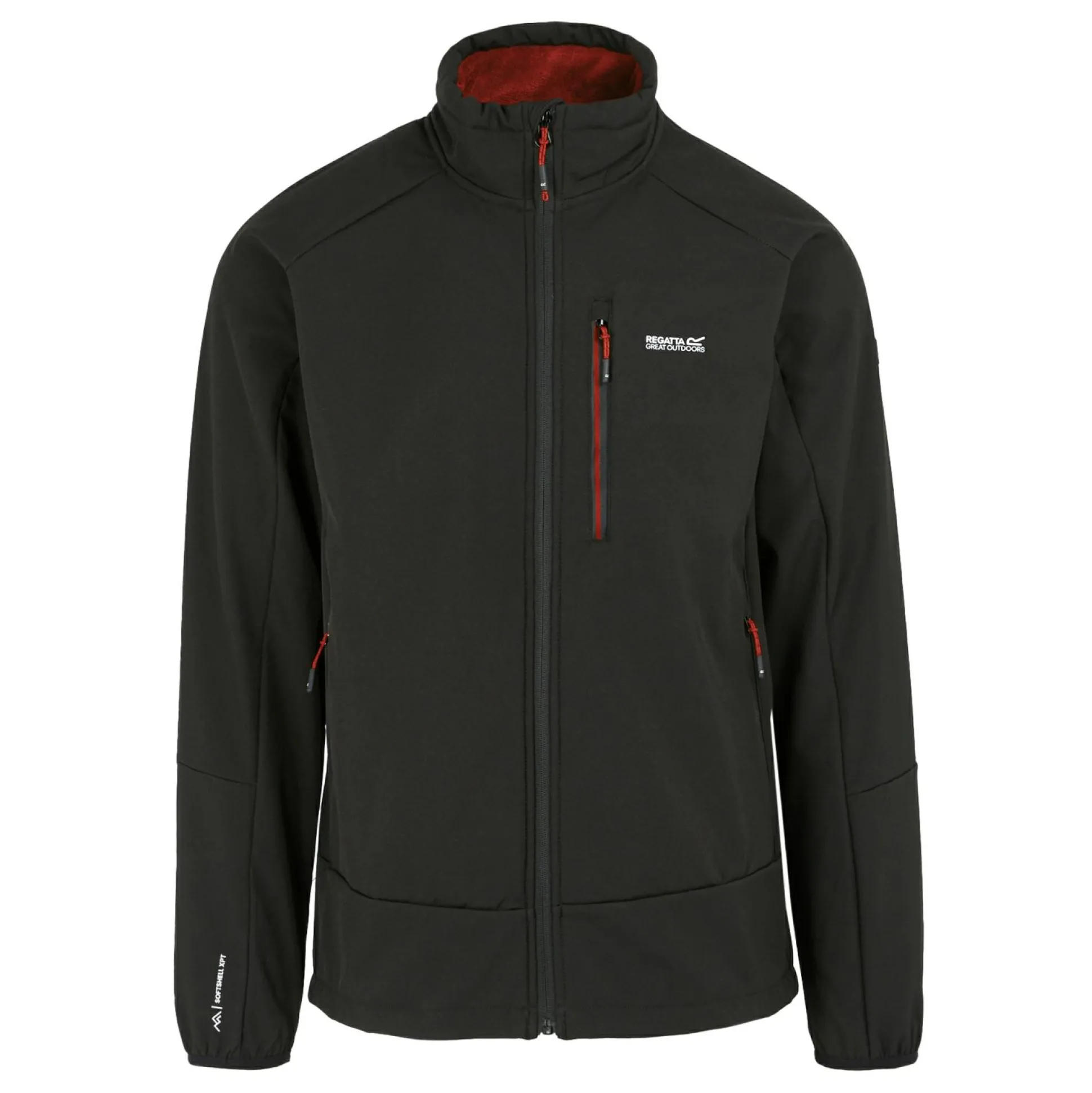 Men's Moutdale Softshell Jacket | Black Red Ochre