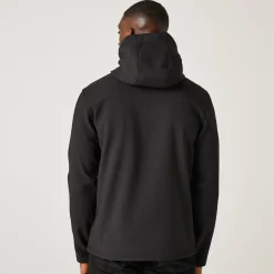 Men's Navigate 2 Layer Hooded Softshell Jacket | Black New Royal
