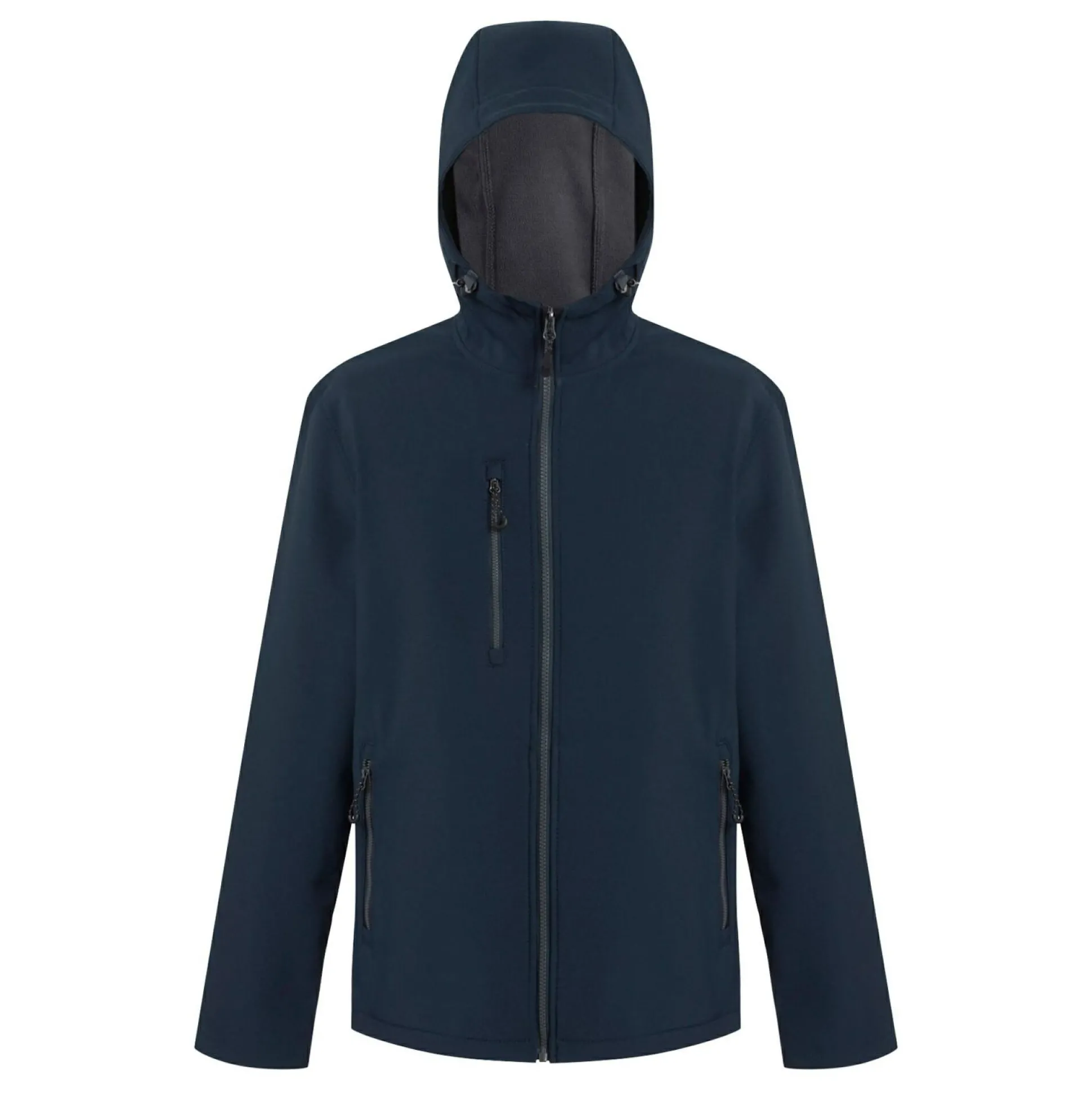 Men's Navigate 2 Layer Hooded Softshell Jacket | Navy Seal Grey