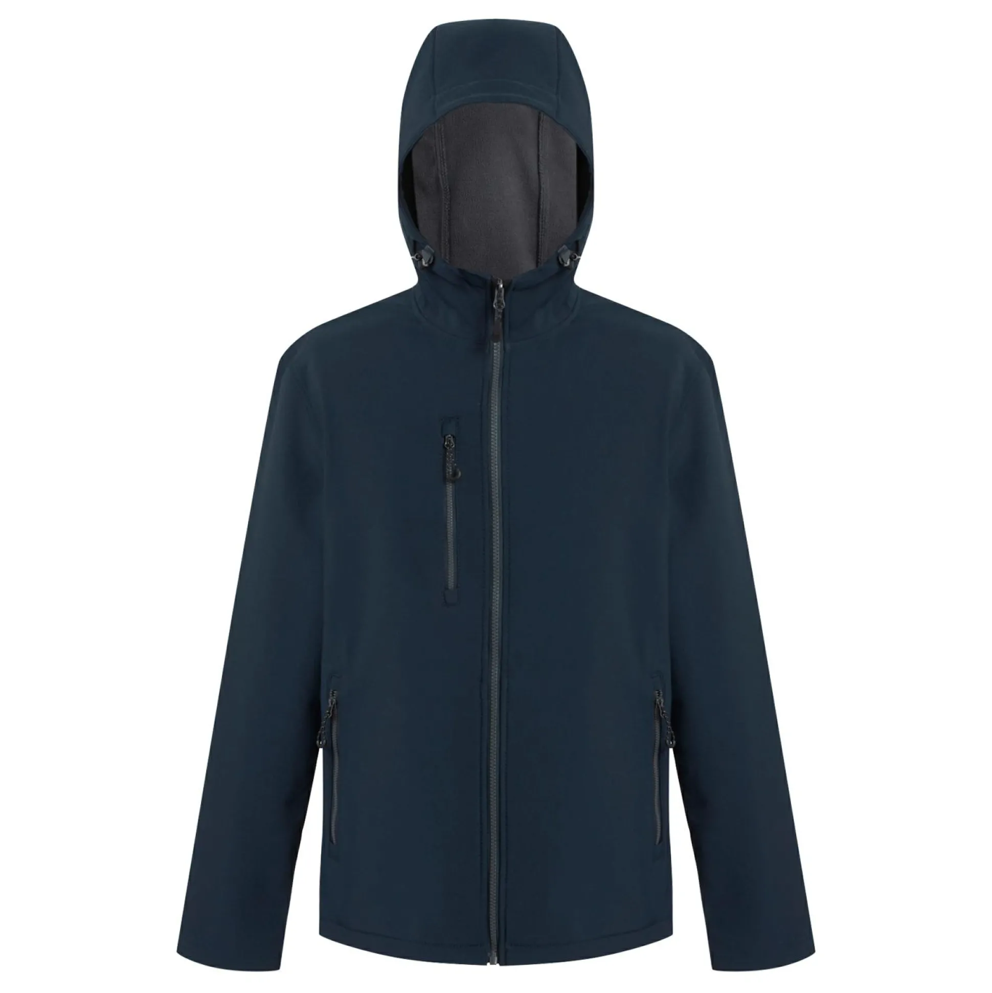 Men's Navigate 2 Layer Hooded Softshell Jacket | Navy Seal Grey
