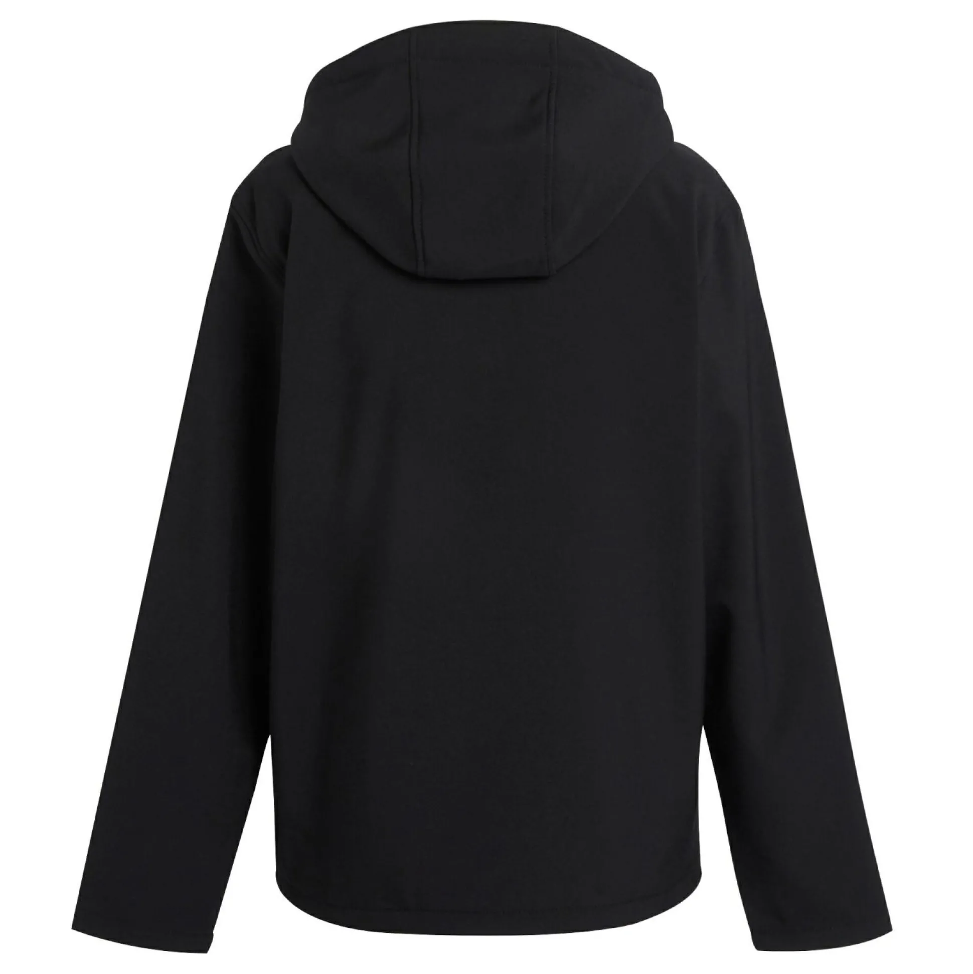Men's Navigate 2 Layer Hooded Softshell Jacket | Black Orange Pop
