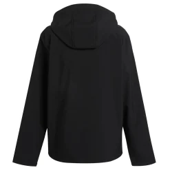 Men's Navigate 2 Layer Hooded Softshell Jacket | Black Orange Pop