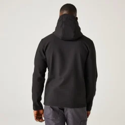 Men's Navigate 2 Layer Hooded Softshell Jacket | Black Seal Grey