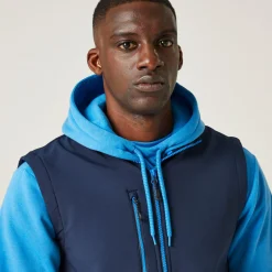 Men's Navigate 2 Layer Softshell Bodywarmer | Navy French Blue