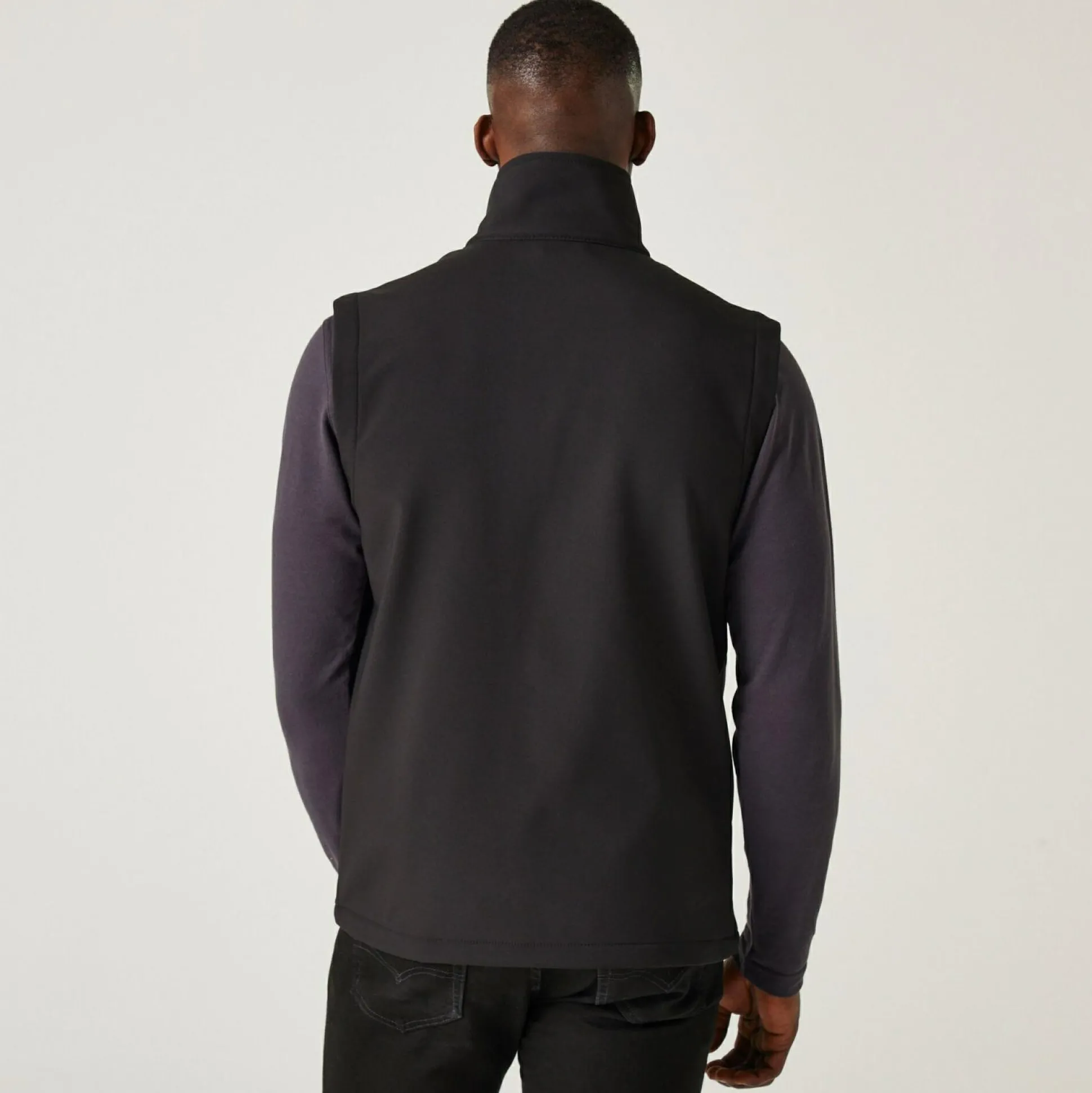 Men's Navigate 2 Layer Softshell Bodywarmer | Black Seal Grey