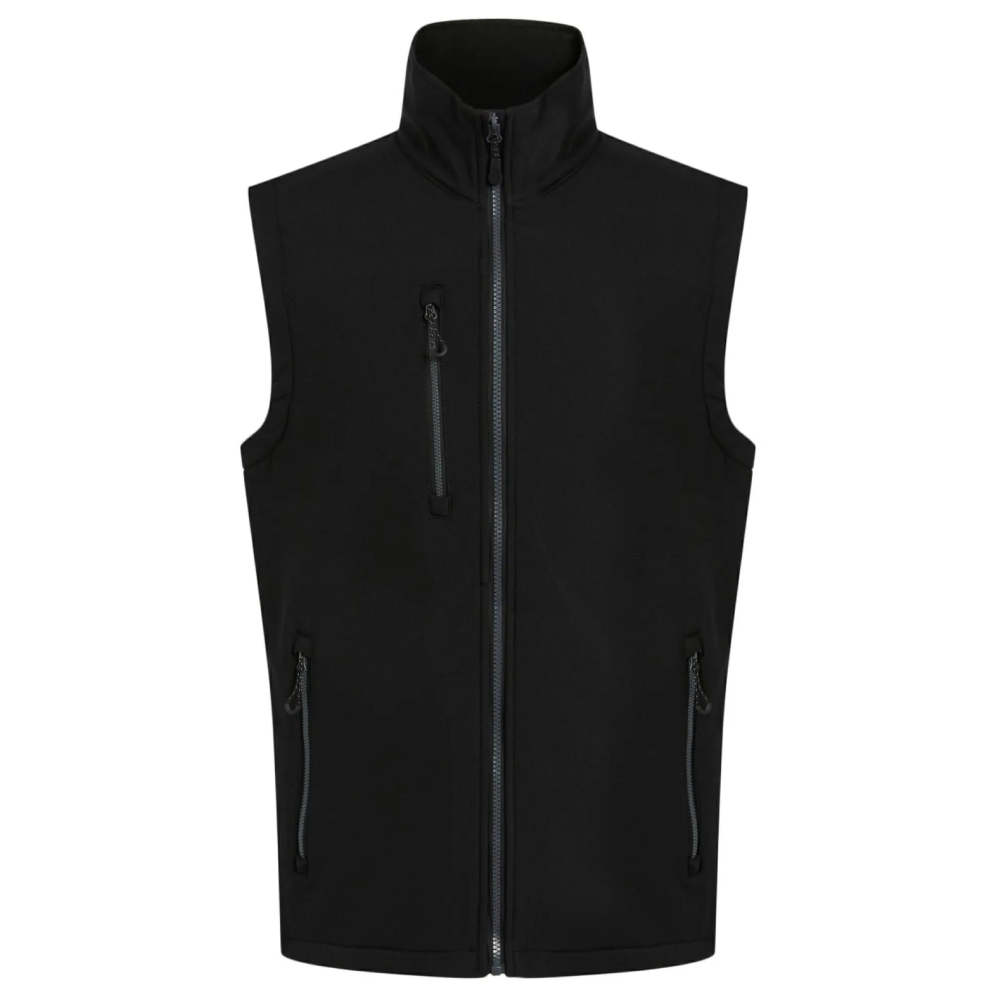 Men's Navigate 2 Layer Softshell Bodywarmer | Black Seal Grey