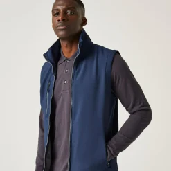 Men's Navigate 2 Layer Softshell Bodywarmer | Navy Seal Grey