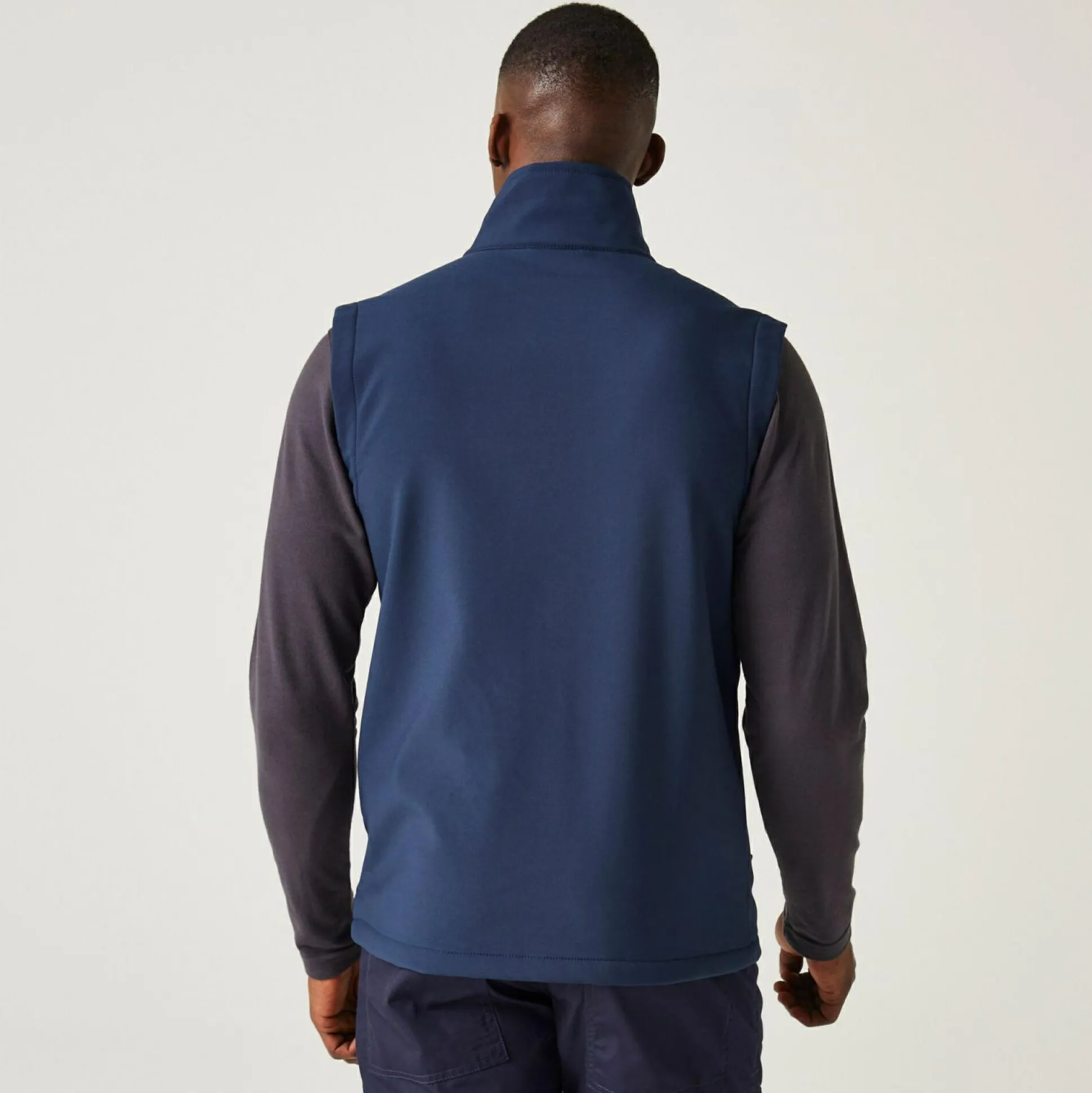 Men's Navigate 2 Layer Softshell Bodywarmer | Navy Seal Grey
