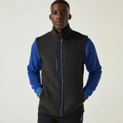 Men's Navigate 2 Layer Softshell Bodywarmer | Black New Royal