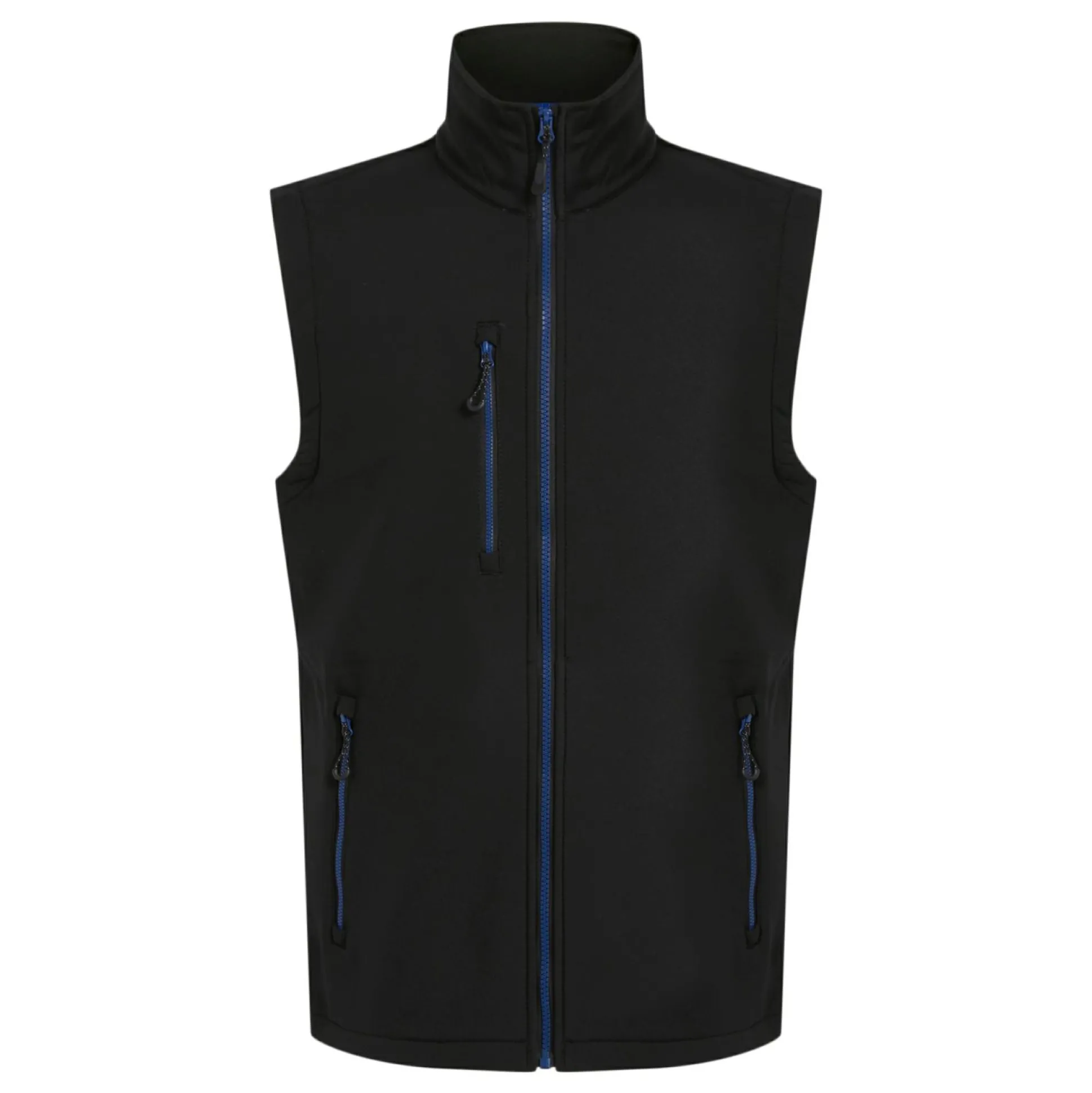 Men's Navigate 2 Layer Softshell Bodywarmer | Black New Royal