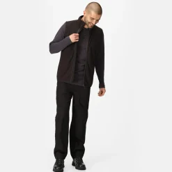 Men's Navigate Fleece Bodywarmer | Black Seal Grey
