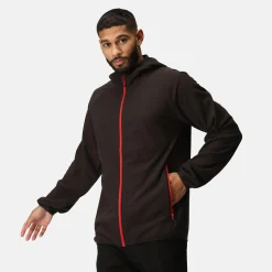 Men's Navigate Full-Zip Fleece | Black Classic Red