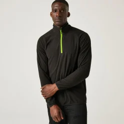 Men's Navigate Half-Zip Fleece | Black Lime Green