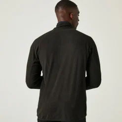Men's Navigate Half-Zip Fleece | Black Lime Green