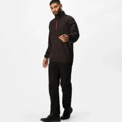 Men's Navigate Half-Zip Fleece | Black Classic Red