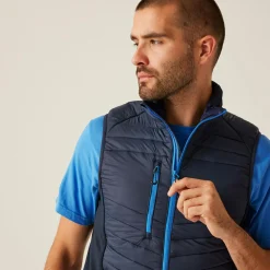 Men's Navigate Hybrid Bodywarmer | Navy French Blue