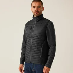 Men's Navigate Hybrid Bodywarmer | Black Seal Grey