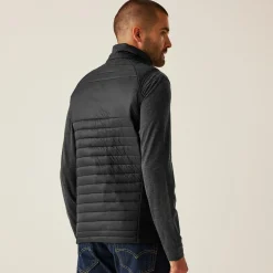 Men's Navigate Hybrid Bodywarmer | Black Lime Green
