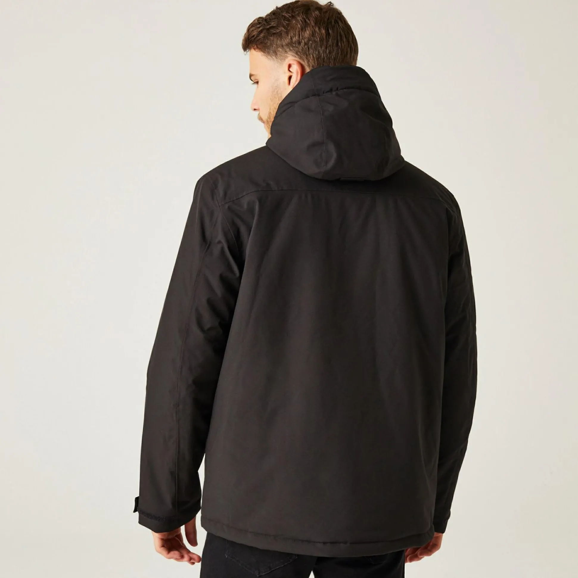 Men's Navigate Insulated Jacket | Black Orange Pop