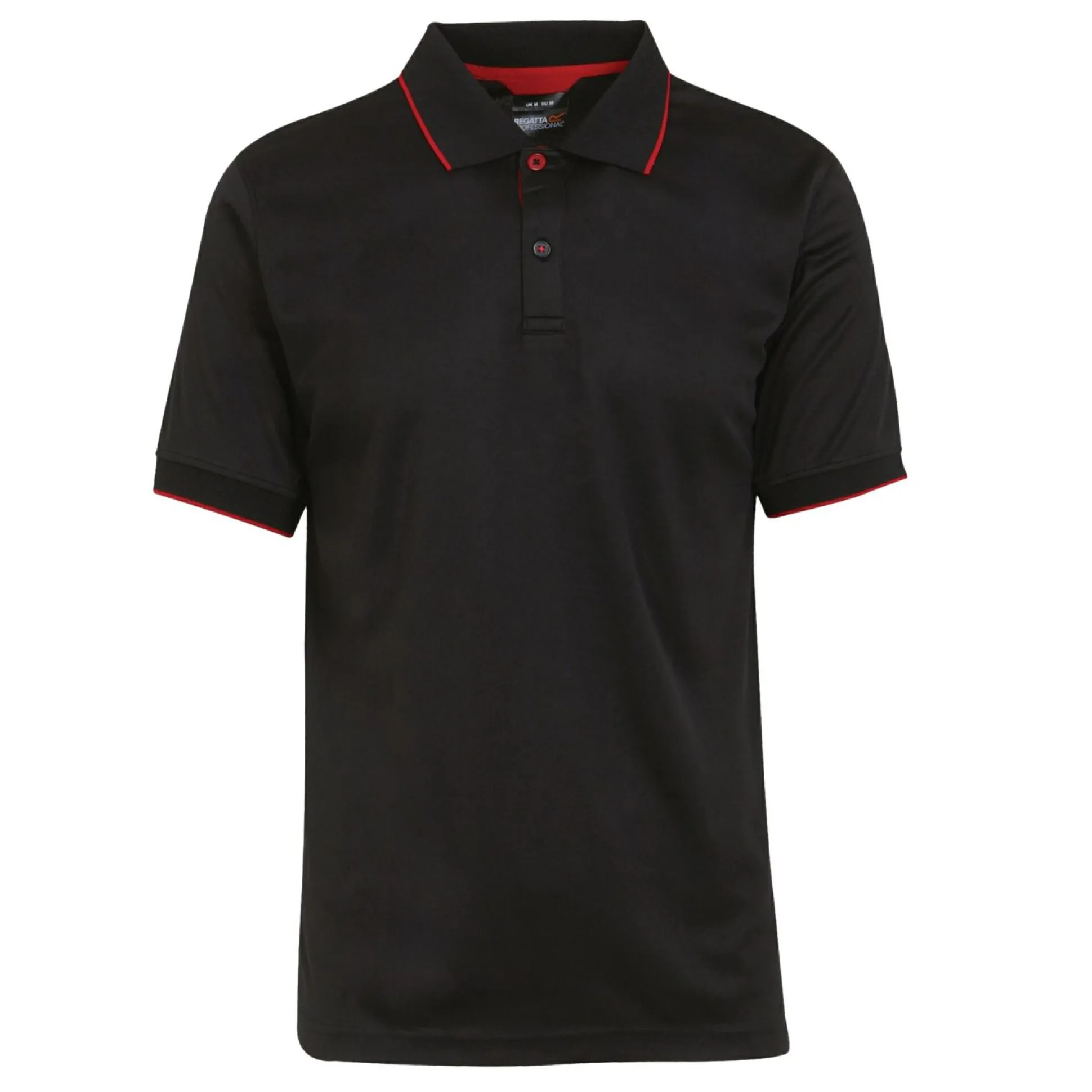 Men's Navigate Short Sleeve Polo Shirt | Black Classic Red
