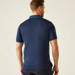 Men's Navigate Short Sleeve Polo Shirt | Navy French Blue