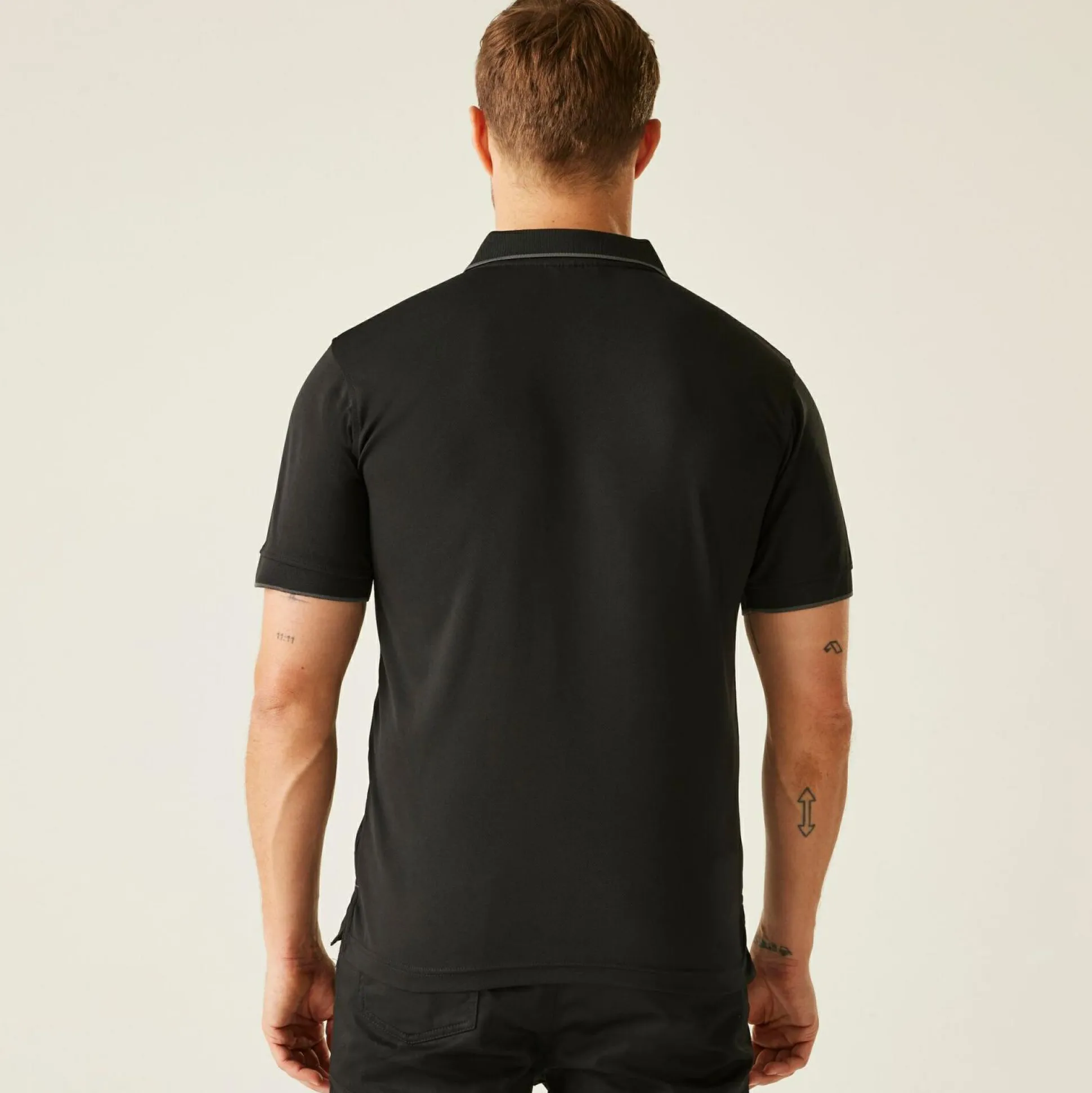 Men's Navigate Short Sleeve Polo Shirt | Black Seal