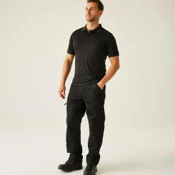 Men's Navigate Short Sleeve Polo Shirt | Black Seal
