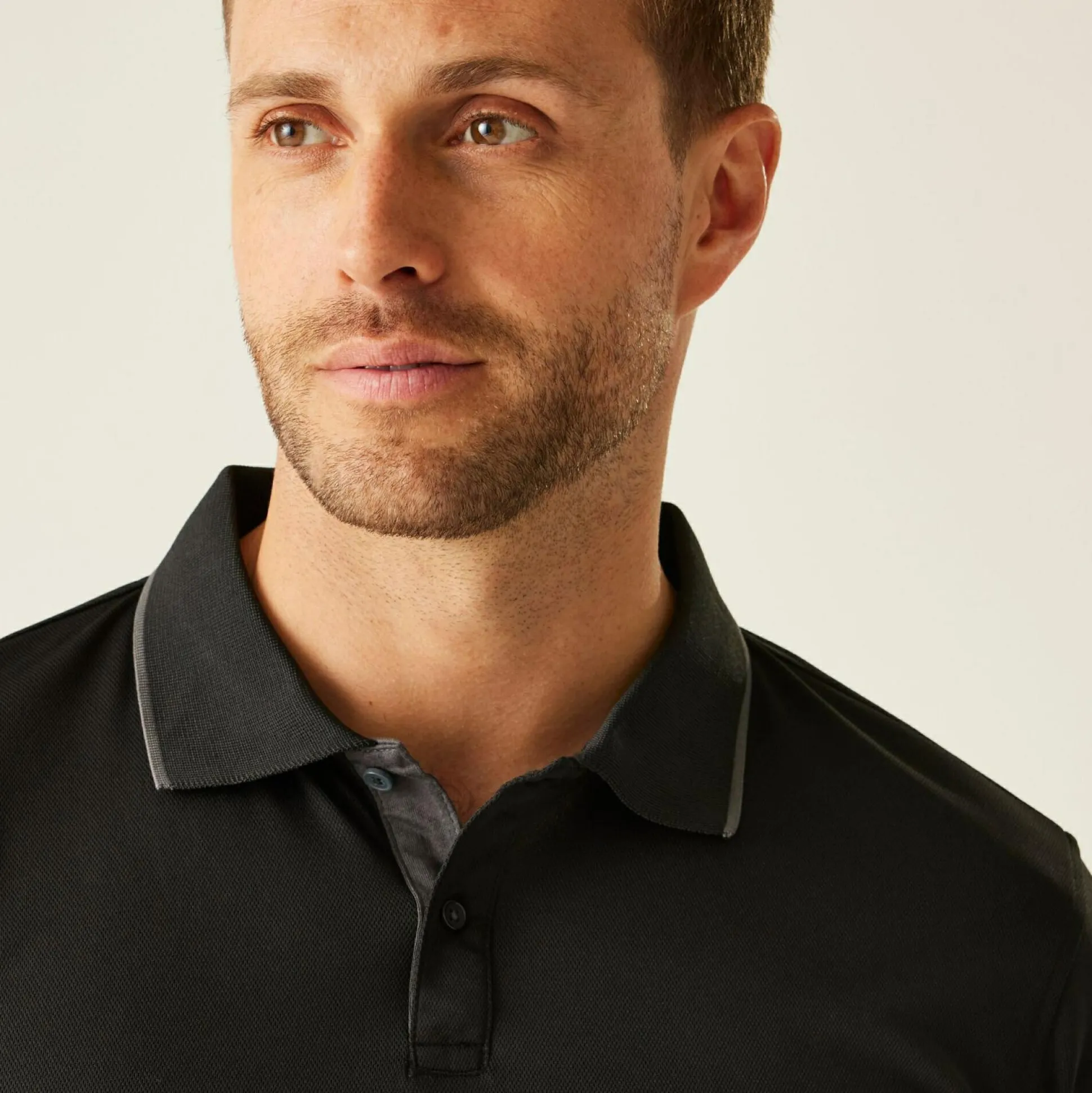 Men's Navigate Short Sleeve Polo Shirt | Black Seal