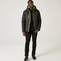 Men's Navigate Thermal Jacket | Black Lime Green