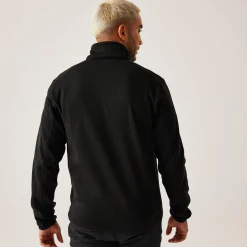 Men's Newhill Full Zip Fleece | Black Red Ochre