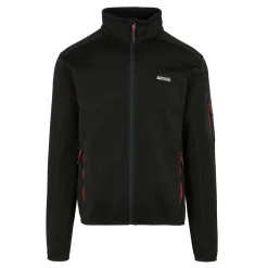 Men's Newhill Full Zip Fleece | Black Red Ochre