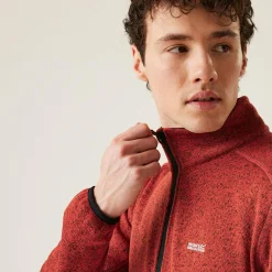 Men's Newhill Full Zip Fleece | Red Ochre