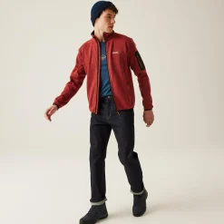 Men's Newhill Full Zip Fleece | Red Ochre