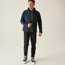 Men's Octagon II Printable 3 Layer Membrane Softshell Jacket | Navy Seal Grey