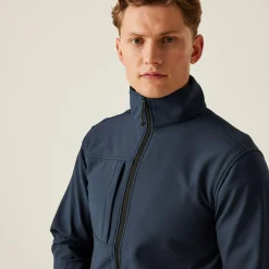 Men's Octagon II Printable 3 Layer Membrane Softshell Jacket | Navy Seal Grey