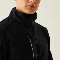 Men's Omicron III Waterproof Breathable Full Zip Fleece | Black